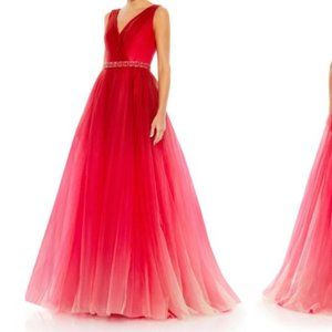 Mac duggal beaded v - Gem